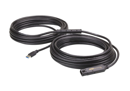 ATEN UE3315A-AT-U | UE3315A USB 3.2 Gen 1 Active Extension Cable, 15m, 5 Gbps, AC, Daisy-chain to 30m