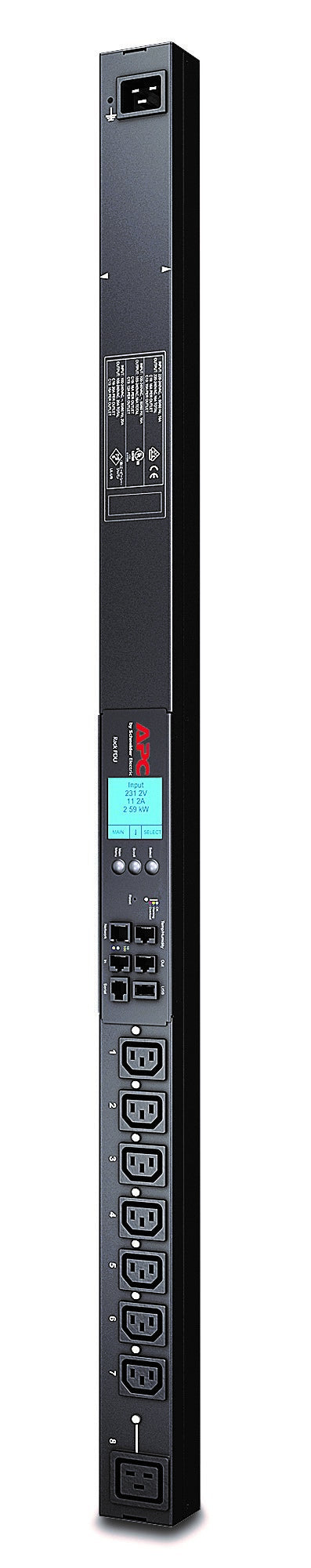 APC AP8958 | NetShelter Switched Rack PDU 0U 20A/208V 16A/230V 7 C13 1 C19 Outlets Rack Power Distribution