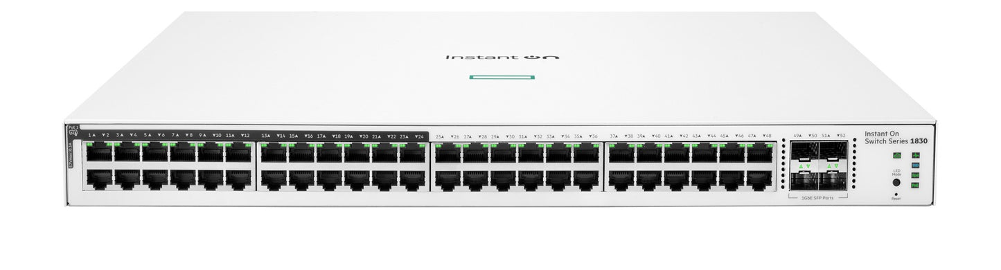 Aruba Instant On Instant On JL815A | 1830 48G 24p Class4 PoE 4SFP 370W Managed Switch