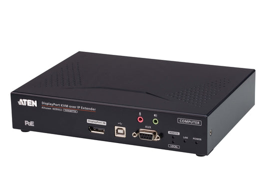 ATEN KE9952T-AX | KE9952 Series DisplayPort KVM over IP Transmitter, 4K Single-Display, PoE
