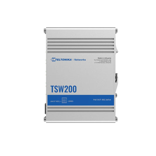 Teltonika TSW200000050 | Unmanaged Gigabit PoE+ Switch, 4 PoE+ Ports, 1 Gigabit Uplink