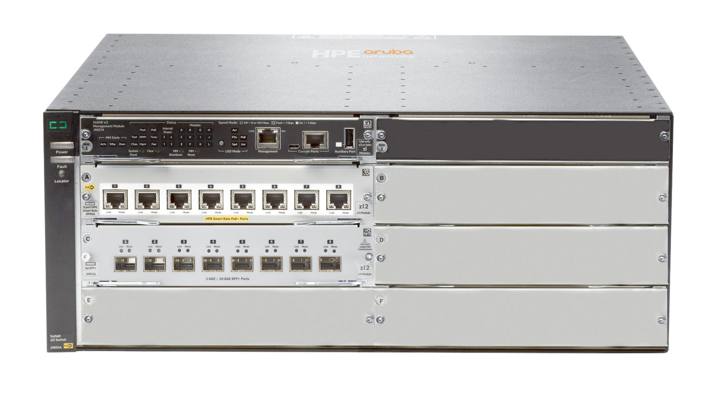 Aruba JL002A | 5406R 8x 10GBASE-T PoE+/8x SFP+ Modular Switch