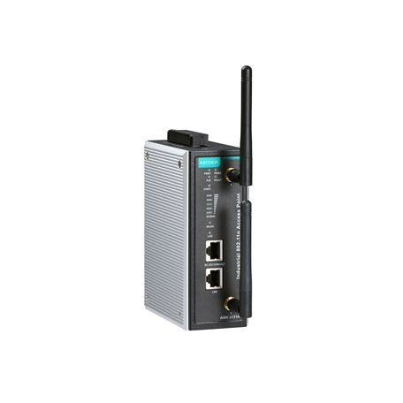 Moxa AWK-3131A-M12-RCC-EU 802.11N Railway Onboard Indoor Single Radio Access Point/Client, Eu Band, Ip30, -25 To 60C Operating Temperature