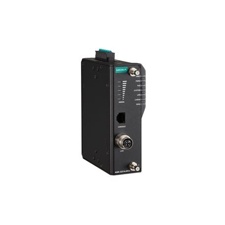 Moxa AWK-3251A-M12-RCC-UN-T | Railway Wi-Fi 5 AP/Client, Universal Band, IP30, -40 to 75°C, Industrial Wireless LAN, M12 Connectors