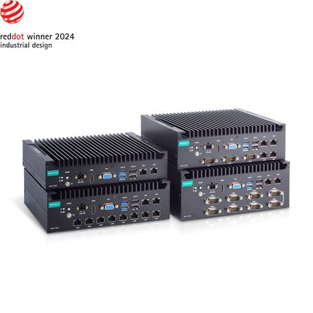 Moxa BXP-C100-C1-2L3C-T Box Type, Celeron 6305E, 8Gb Ddr4, Comx5, Lanx4, Usbx6, Diox4, Vga+Hdmi, 12/24 Vdc
