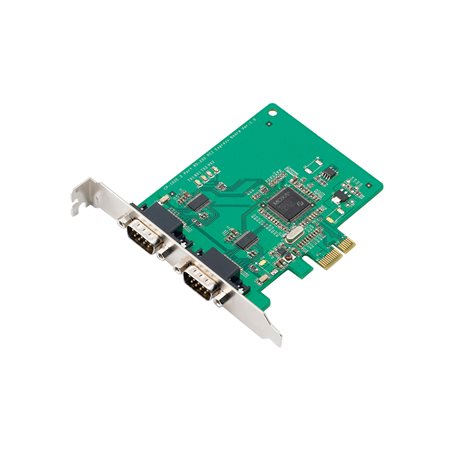 Moxa CP-102E | 2-Port RS-232 PCI Express x1 Serial Board, Industrial Edge Connectivity, CP-102E/102EL Series, Multiport Serial Card