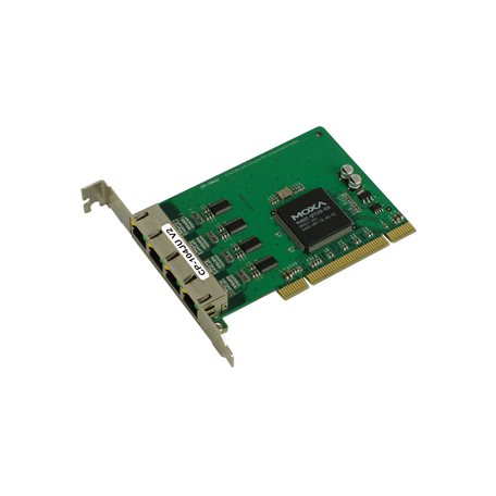 Moxa CP-104UL-T | 4-Port RS-232 Low-Profile Universal PCI Serial Board, -40 to 85°C, Industrial Edge Connectivity, CP-104UL/104JU Series