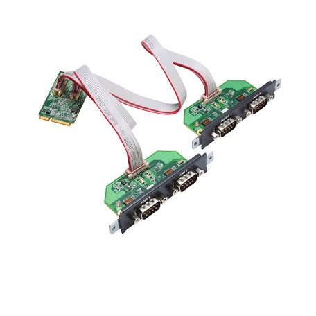 Moxa CP-114N-T | 4-Port RS-232/422/485 Mini PCI Express Serial Board, -40°C to 85°C, Industrial Edge Connectivity, CP-114N Series