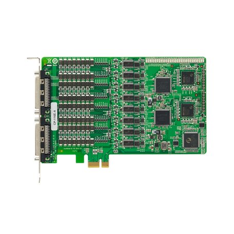 Moxa CP-116E-A w/o cable | 16-Port RS-232/422/485 PCI Express Board, 4 kV Surge Protection, 0-55°C, Industrial Edge Connectivity