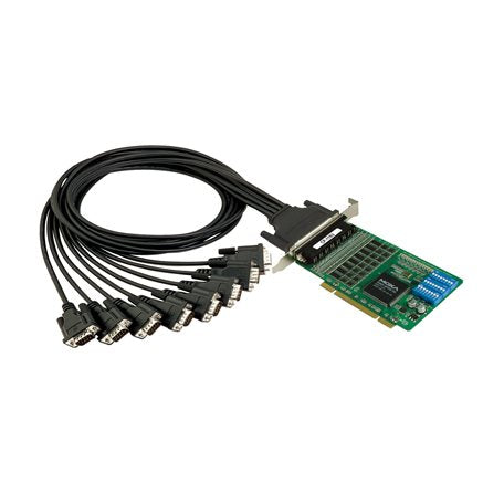 Moxa CP-118U | 8-Port RS-232/422/485 Universal PCI Serial Board, CP-118U Series, 0-55°C Operating Temp, Industrial Edge Connectivity