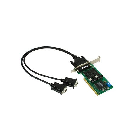 Moxa CP-132UL-I-DB9M | 2-Port RS-422/485 Low-Profile Universal PCI Serial Board with Optical Isolation, DB9 Male Cable, 0-55°C Operating Temp