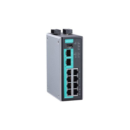 Moxa EDR-810-2GSFP 8+2G Sfp Industrial Multiport Secure Router With Firewall/Nat, -10 To 60C Operating Temperature