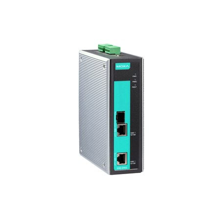 Moxa EDR-G902-T Industrial Gigabit Firewall/Nat Secure Router With 1 Wan Port, 10 Vpn Tunnels, -40 To 75C Operating Temperature