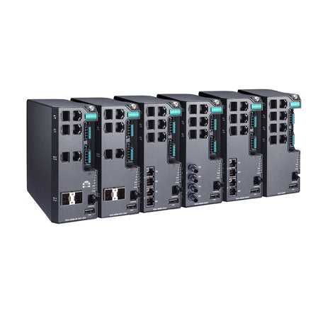 Moxa EDS-4008-2SSC-LV-T Managed Ethernet Switch With 6 10/100Baset(X) Ports, 2 100Basefx Single-Mode Ports With Sc Connectors, Dual Power Supply 12/24/48 Vdc, -40 To 75 C Operating Temperature