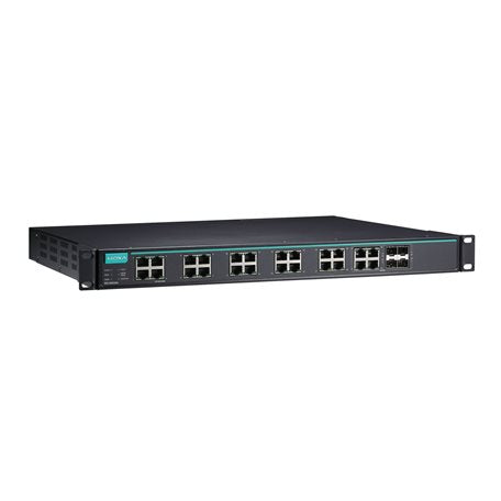 Moxa IKS-G6524A-20GSFP-4GTXSFP-HV-HV Layer 2 Full Gigabit Managed Ethernet Switch With 20 100/1000Basesfp Slots, 4 10/100/1000Baset(X) Or 100/1000Basesfp Slot Combo Ports, 2 Isolated Power Supplies (85 To 264 Vac), 0 To 60 C Operating Temperature