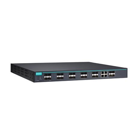 Moxa IKS-G6824A-PTP-4GTXSFP-HV-HV | Layer 3 Full Gigabit Managed Ethernet Switch, 20 10/100/1000BaseT(X) Ports, 4 Combo Ports, Dual 85-264VAC Power, 0-60°C