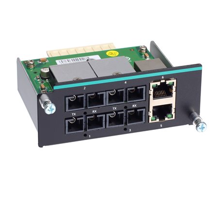 Moxa IM-6700A-4MSC2TX Fast Ethernet Module With 4 Multi-Mode 100Basefx Ports With Sc Connector, 2 10/100Baset(X) Ports