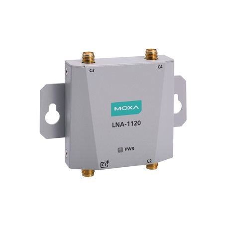 Moxa LNA-1120-T | Industrial 5G Low-Noise Amplifier, n48/n78/n79/n1/n3/n7 Bands, IP30, -40°C to 70°C, LNA-1000 Series