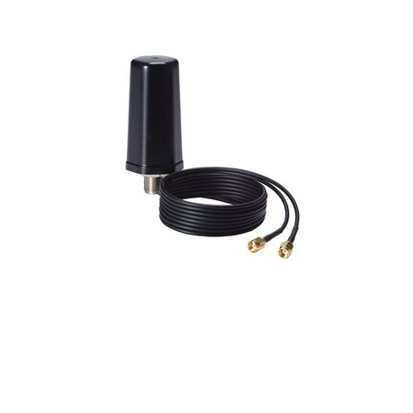 Moxa MAT-WDB-DA-RM-2-0203-1m | Dual-Band 2.4/5 GHz Desktop Antenna, 2/3 dBi, 2x2 MIMO, RP-SMA Male, 1m Cable