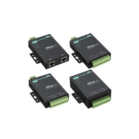 Moxa NPort 5232 | 2-Port RS-422/485 Serial Device Server, 0-55°C, Industrial Edge Connectivity, NPort 5200 Series