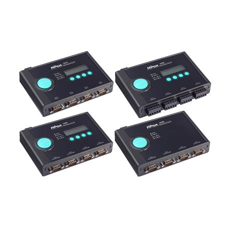Moxa NPort 5410 | 4-Port RS-232 Serial Device Server, Industrial Edge Connectivity, NPort 5400 Series, Ethernet Interface, DIN-Rail Mount