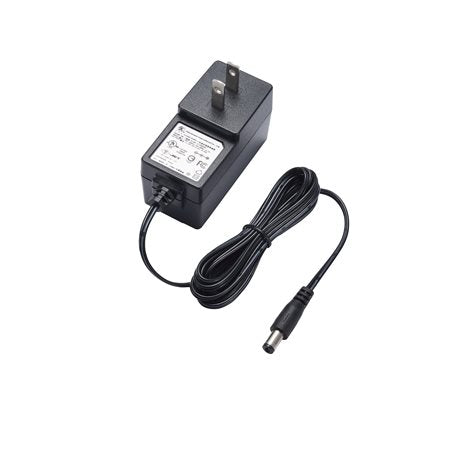 Moxa PWR-12150-IN-SA-T locking barrel DC adapter with coiled cord, 12V 1.5A
