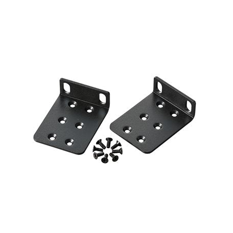 Moxa RK-4U 4U rack mount kit black matte metal wall brackets with holes