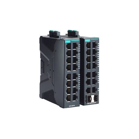 Moxa SDS-G3016 | Industrial 16-Port Full Gigabit Smart Ethernet Switch, 10/100/1000BaseT(X), Dual 12/24/48 VDC, -10 to 60°C