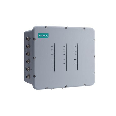 Moxa TAP-323-EU-CT-T gray industrial switch, multi-port, rugged IP68 design