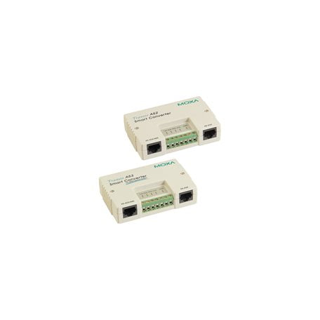 Moxa A53-DB9F w/ Adapter | RS-232/422/485 Converter with 2 kV Isolation, DB9F Cable, Adapter, Transio A52/A53 Series