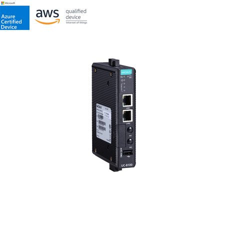 Moxa UC-8112-LX Arm-Based Wireless-Enabled Din-Rail Industrial Computer With 1Ghz Cpu, 2 Serial Ports And 2 Lan Ports, Industrial Linux Pre-Installed