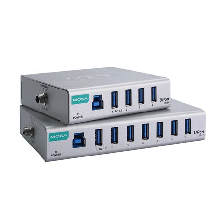 Moxa UPort 207A | 7-Port General-Purpose USB 3.2 Hub, Industrial-Grade, UPort 200A Series, High-Speed Connectivity, Robust Design