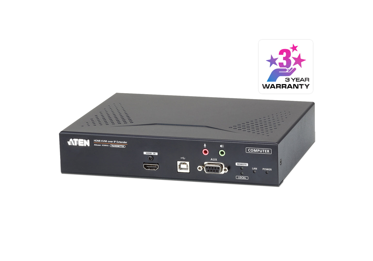 ATEN KE8950T-AX-U | KE8950 Single Display KVM over IP Transmitter, 4K HDMI, PoE, SFP, USB