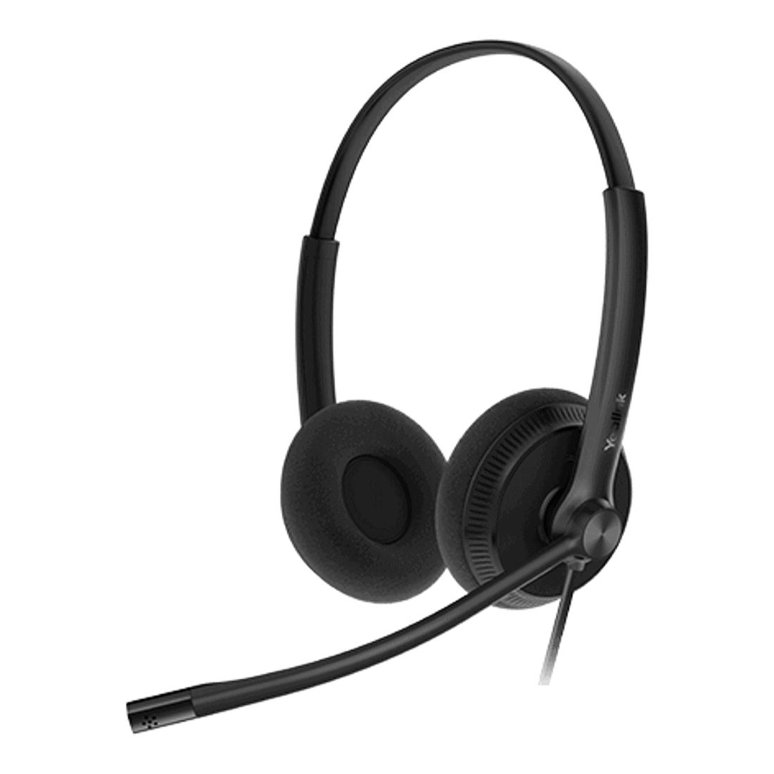 Yealink YHS34L-Dual | YHS34 Lite Dual Wired Headset, Binaural, Noise-Canceling, RJ9, QD Cord