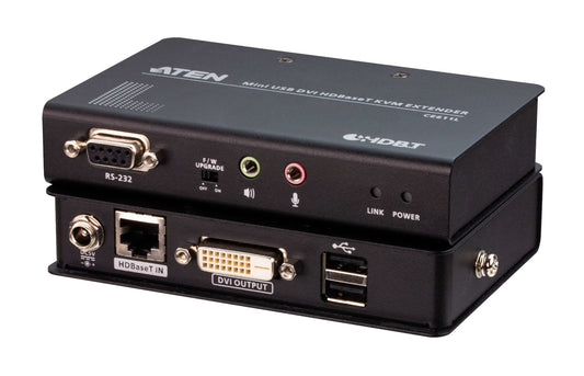 ATEN CE611-AT-U | CE611 Mini DVI HDBaseT KVM Extender, 1920 x 1200 @ 100 m, 2 x USB 2.0