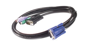 APC AP5250 | 1.8m KVM PS/2 Cable, Black, for Efficient data centre Use