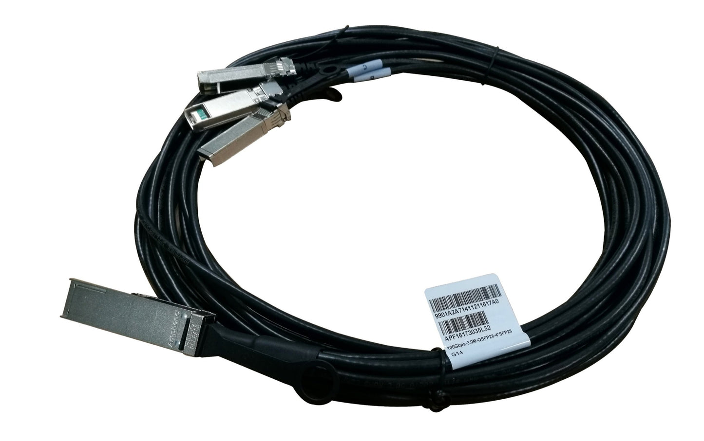 HPE JL283A | X240 QSFP28 to 4xSFP28 3m Direct Attach Copper Cable