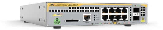 Allied Telesis AT-X230-10GP-40 | x230 Series 8 x 1GbE PoE Ports, 2 x SFP Uplinks, Layer 3 Switch