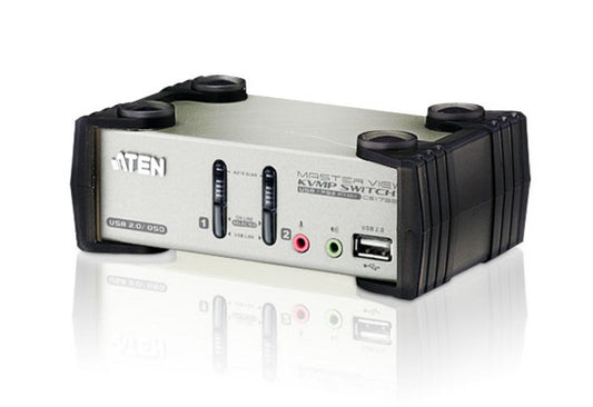 ATEN CS1732B-AT-U | CS1732B 2-Port USB 2.0 VGA KVMP Switch, Audio/OSD, 2048x1536