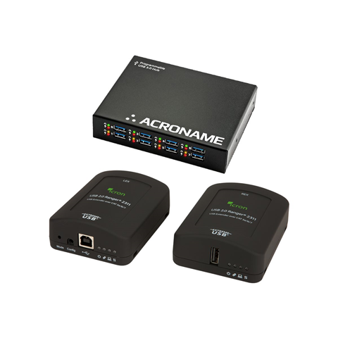Poly 7230-87670-012 BYOD room kit black Acroname USB 3.0 extender with ports and lights