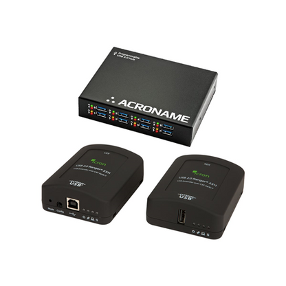 Poly 7230-87670-012 BYOD room kit black Acroname USB 3.0 extender with ports and lights