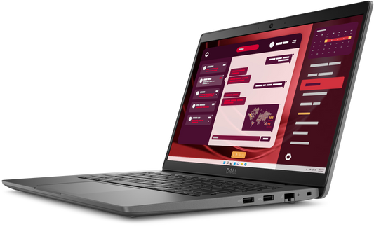 Silver dell latitude 3450 14in business laptop with core ultra 5 125u, 16gb ddr5, 256gb ssd and vibrant display