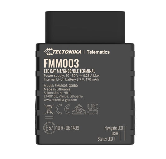 Teltonika FMM0037FAU01 | FMM003 LTE CAT M1 Tracker with Advanced OBD OEM Data Reading