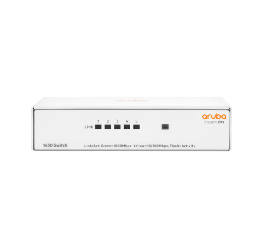 Aruba Instant On R8R44A#ABG | Instant On 1430 5-Port Gigabit Unmanaged Switch