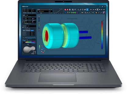 Dell Pro Max 18 Plus Workstation with 3D CAD model on screen