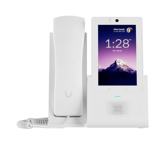 Ubiquiti UTP-TOUCH-WHITE | Phone Touch Smart Telephone, White, VOIP Deskphone