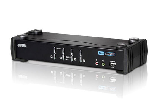 ATEN CS1764A-AT-U | CS1764A 4 x DVI KVM, USB 2.0 Hub, Audio, 1920x1200