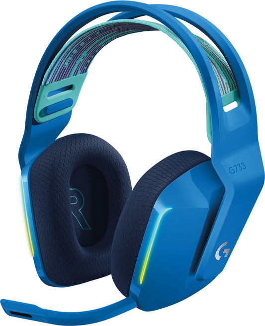 Logitech 981-000946 | G733 Wireless RGB Gaming Headset with 40mm Drivers & Blue VO!CE