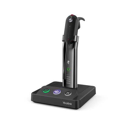 Yealink WH63 Teams black wireless DECT headset with charging stand