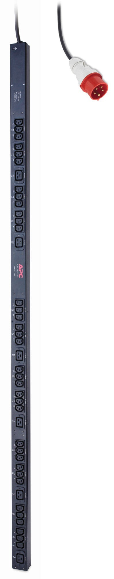 APC AP7557 | NetShelter Basic Rack PDU, Zero U, 11 kW, 230V, 36 C13 & 6 C19 Outlets, Power Distribution